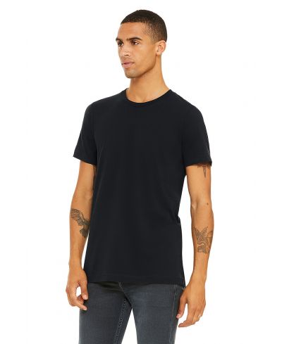 Bella Canvas 3001 Airlume Cotton Fabric - Vintage Black, Crewneck, Short Sleeve, Unisex, 4.2 Oz (1 Piece)
