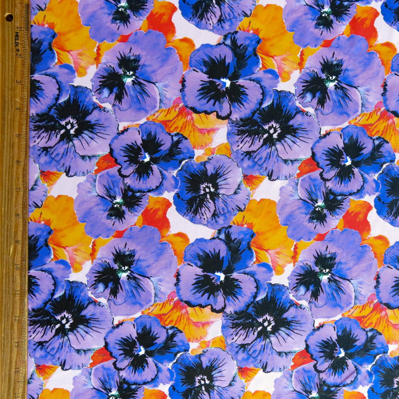 Swim Knit Nylon Spandex Violet Hour Floral