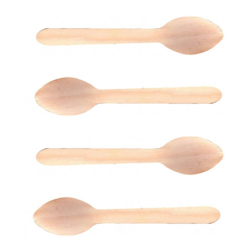 Wooden Culinary Spoon 5-1/2 Inch - Pack of 100