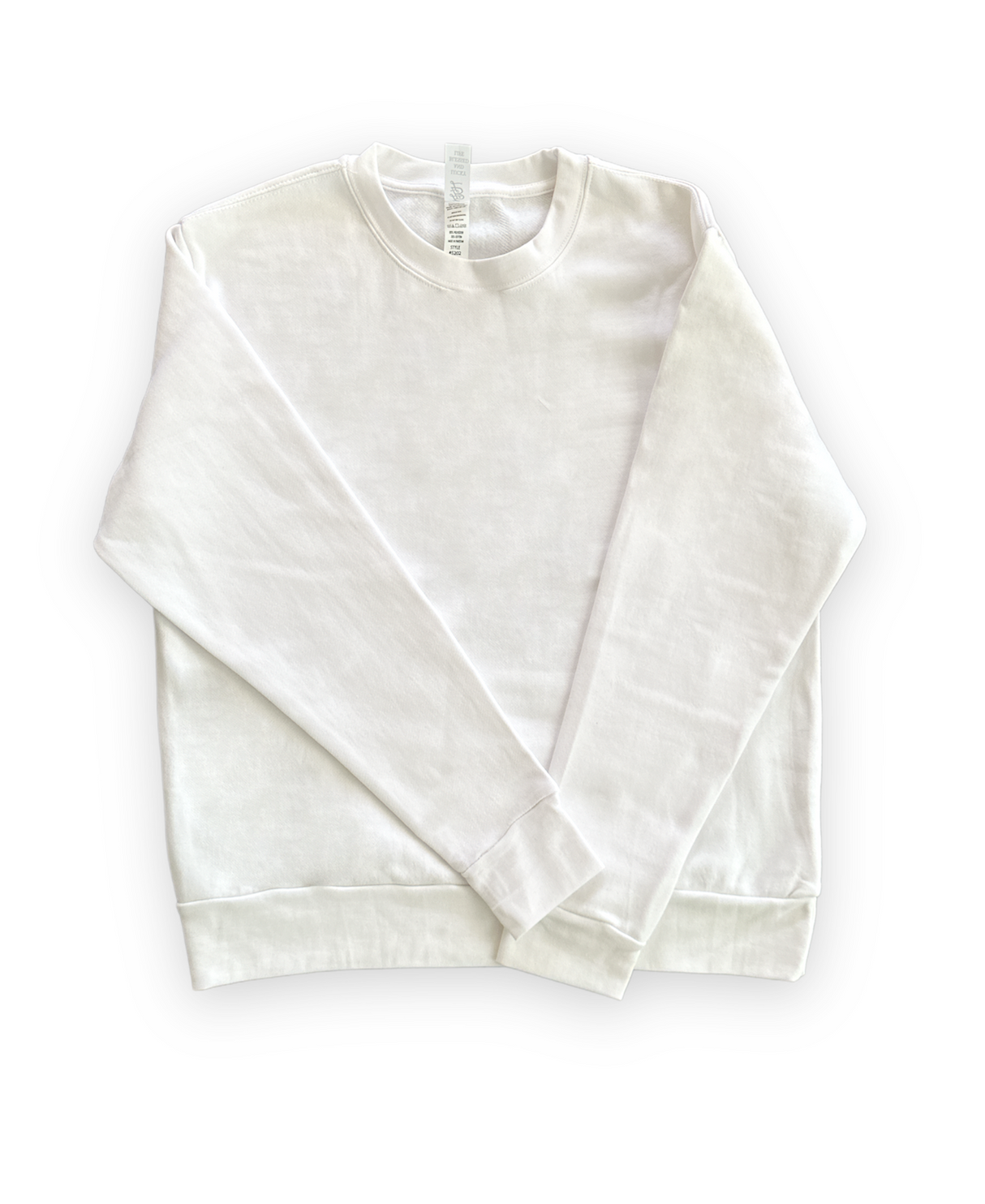 L&B Sub 5202 Polyester Cotton Fabric - White, Unisex Sponge Fleece, 250 Gsm, Retail Fit (1 Piece)