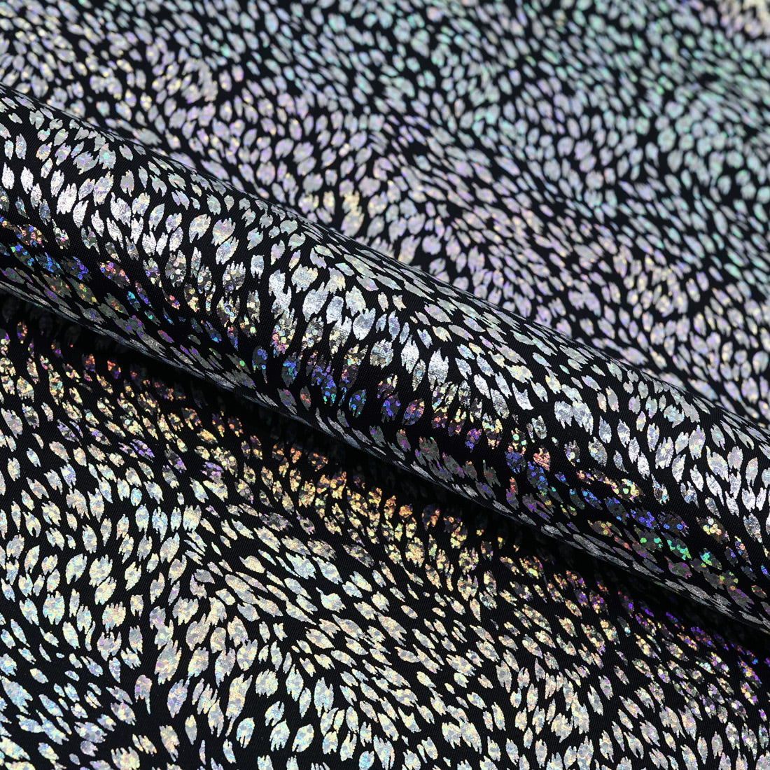 Wild Things Nylon Spandex Fabric - Animal Print Foil, 58" Width (1 Yard)
