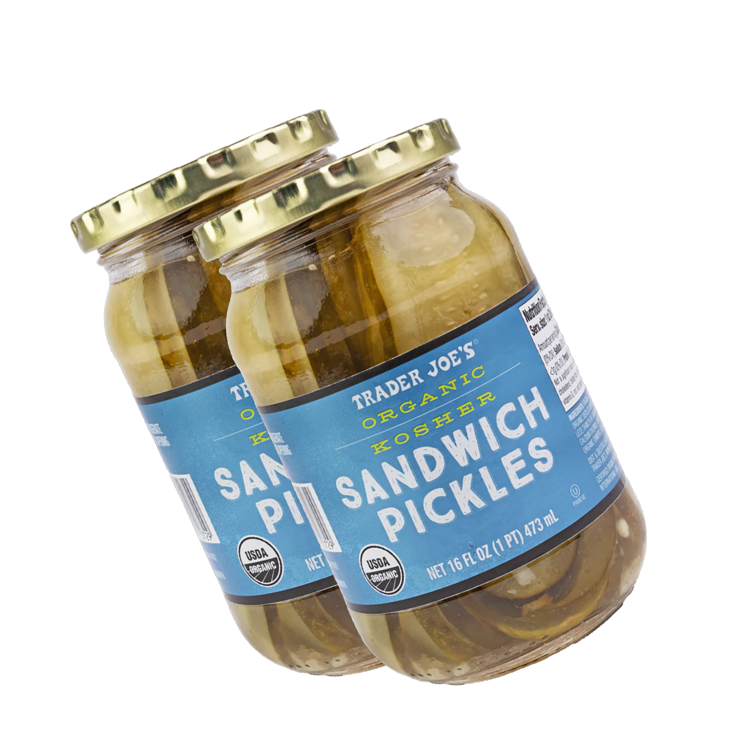 Organic Kosher Sandwich Pickles 16 Fl Oz