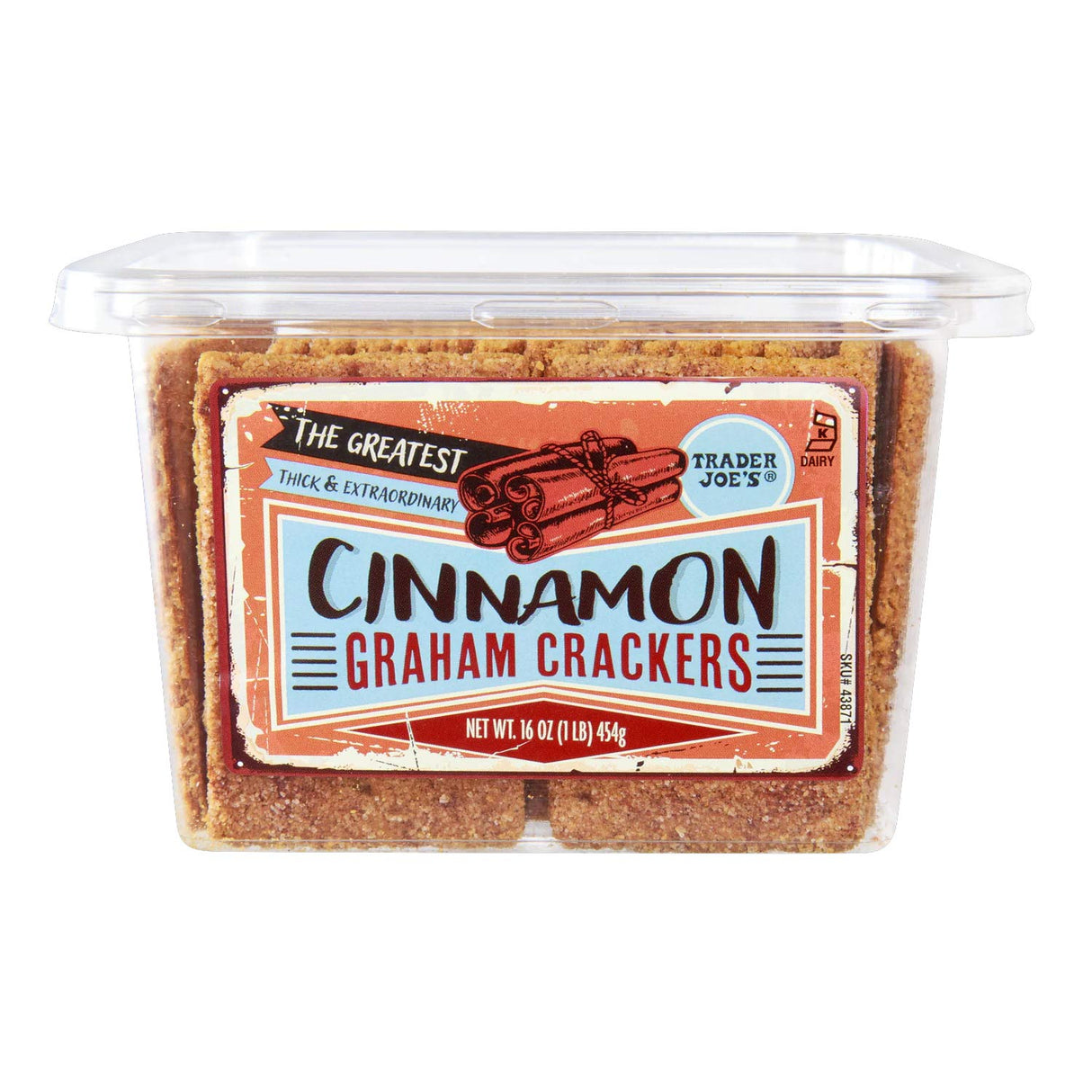 Trader Joe’s Cinnamon Graham Crackers Perfect for Snacking16 Oz