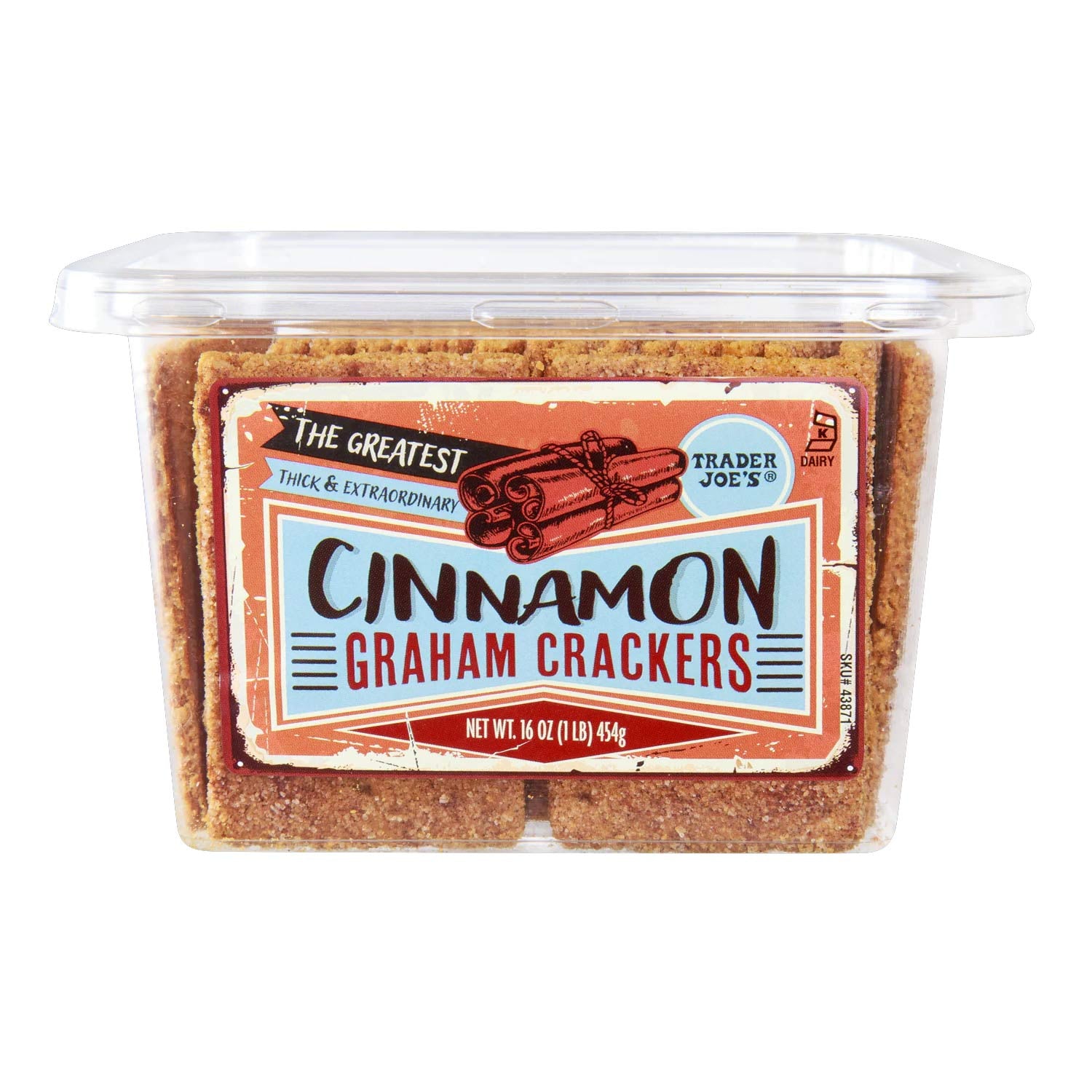 Trader Joe’s Cinnamon Graham Crackers Perfect for Snacking16 Oz