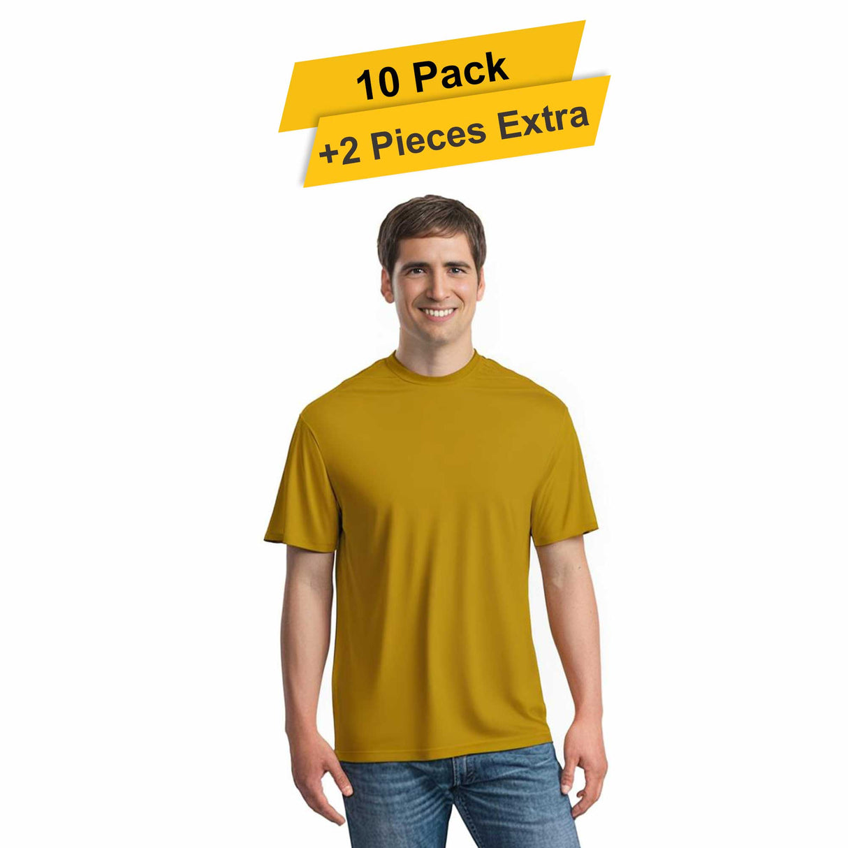 S/S Crew Neck - 10 pack - 100% polyester