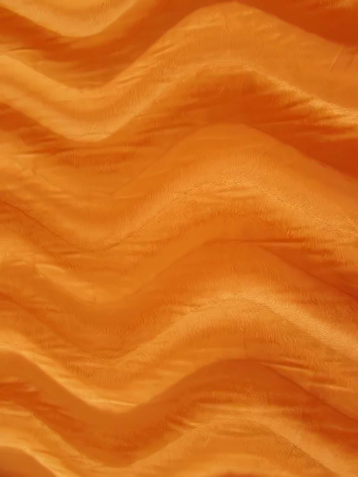 Orange Velboa Solid Wavy Short Pile Fabric