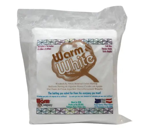 Cotton Batting Warm & White Needled