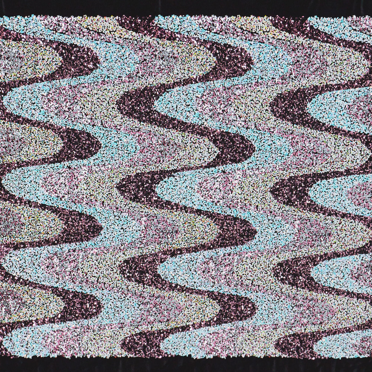 Swell Stretch Velvet Sequin Polyester Velvet Spandex Fabric - Embroidered Sequins, 60" Cut Width, 46/47" Usable Width (1 Yard)