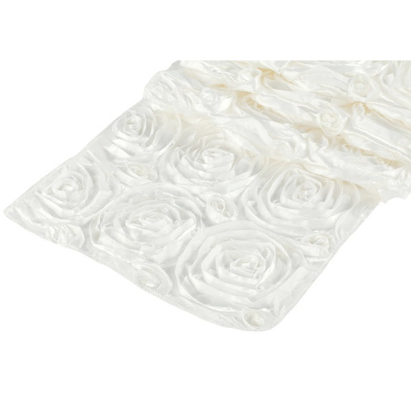 ( 3 Pack ) Gold Rosette Satin Table Runner