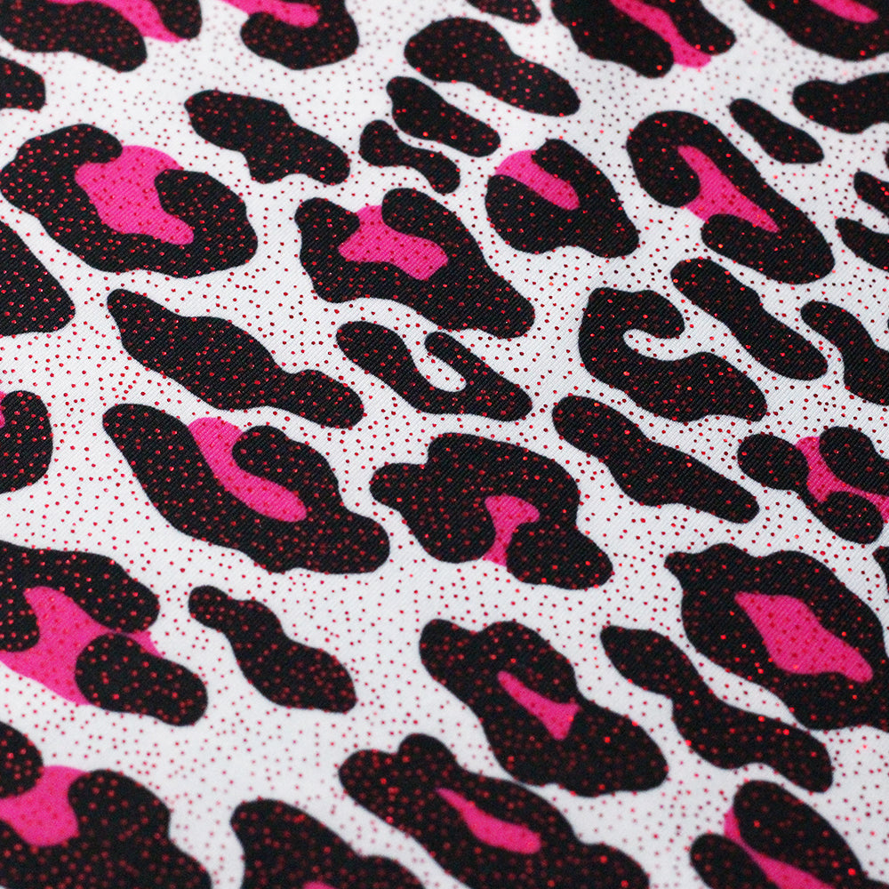 Bedrock Polyester Spandex Fabric - Multi Leopard Print, 58/60" Width (1 Yard)