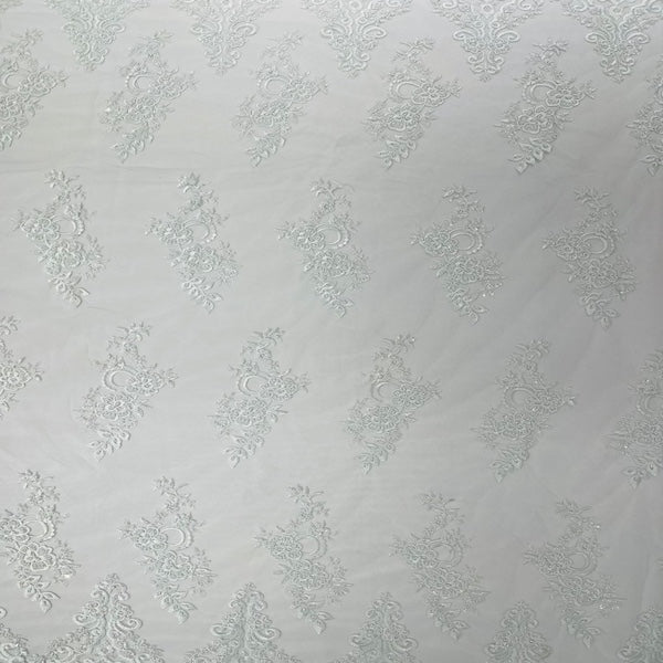 Beaded Lace Fabric Helena Floral 50" Width