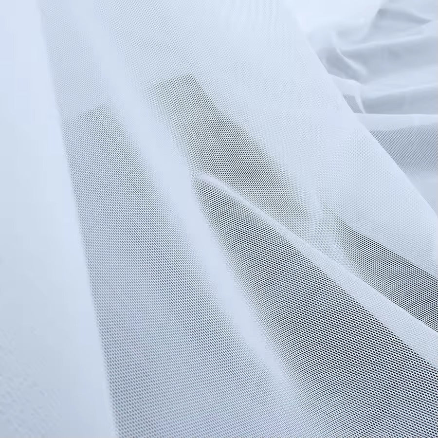 High-elastic Ultrafine Power mesh Nylon Net fabric Nude Flesh color 4 Way Stretch Spandex Mesh Underwear Stockings Knit BY YARD