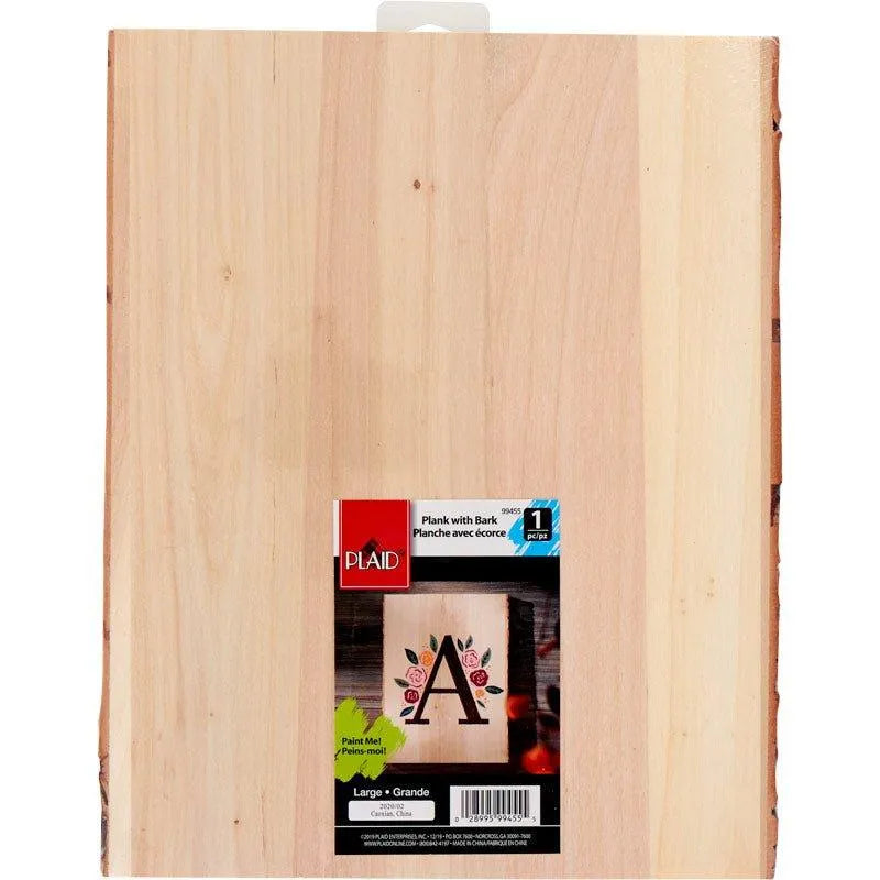Bark Wood Plank - 10.5" x 13"