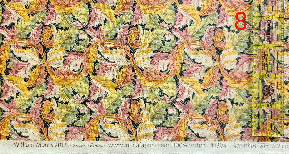 Quilting Cotton William Morris 2017 Moda Floral 100% Cotton