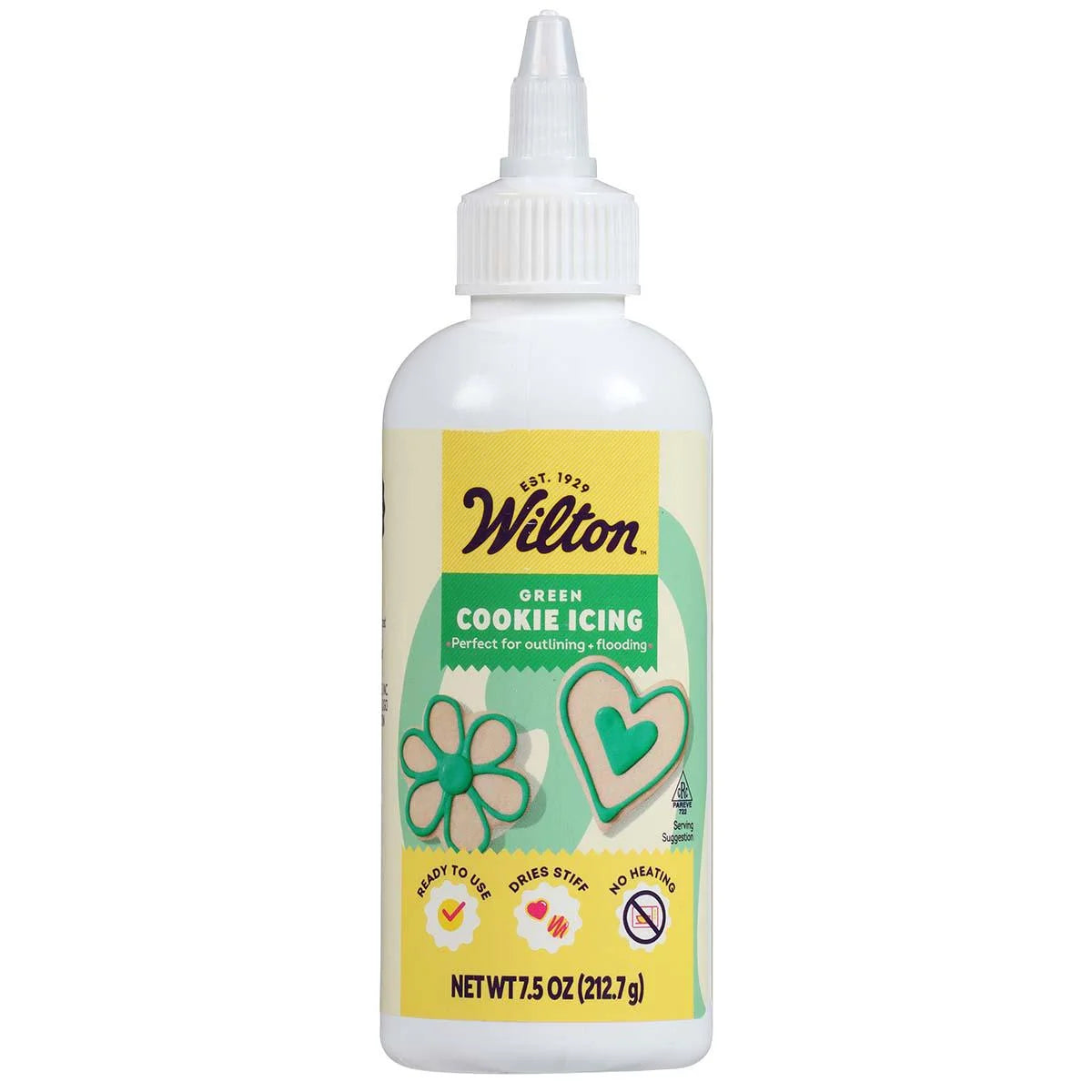 Wilton Green Cookie Icing – Ready-to-Use Vanilla – 7.5 oz.