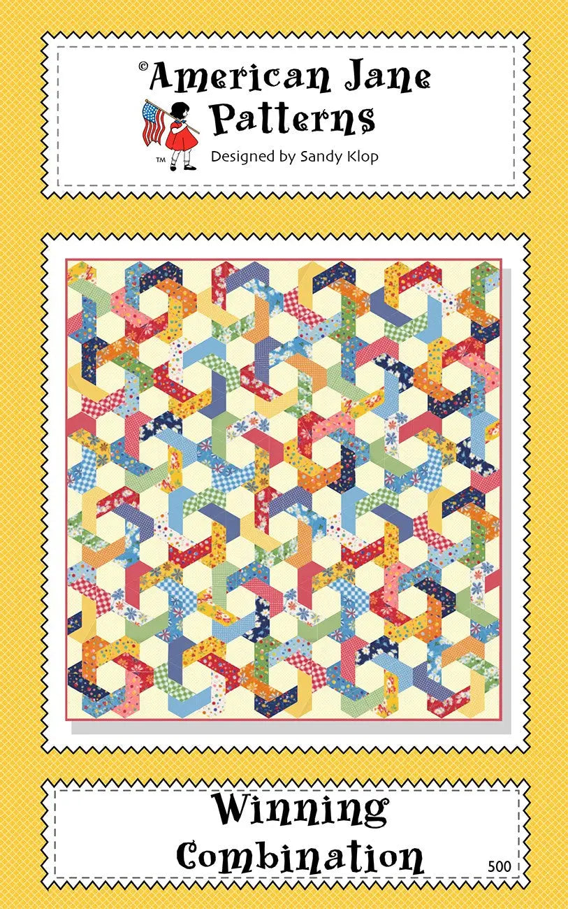 Winning Combination Quilt Pattern 53in x 57in