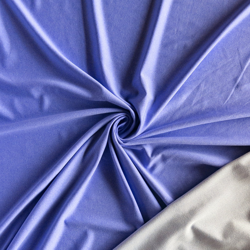 French Terry Recycled Poly Spandex Wisteria Knit Fabric