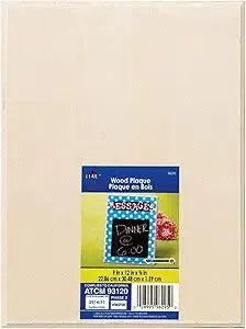 Wood Rectangle Plaque - 9" x 12"