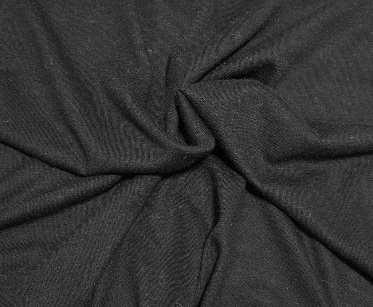 Wool Blend Jersey Knit Black