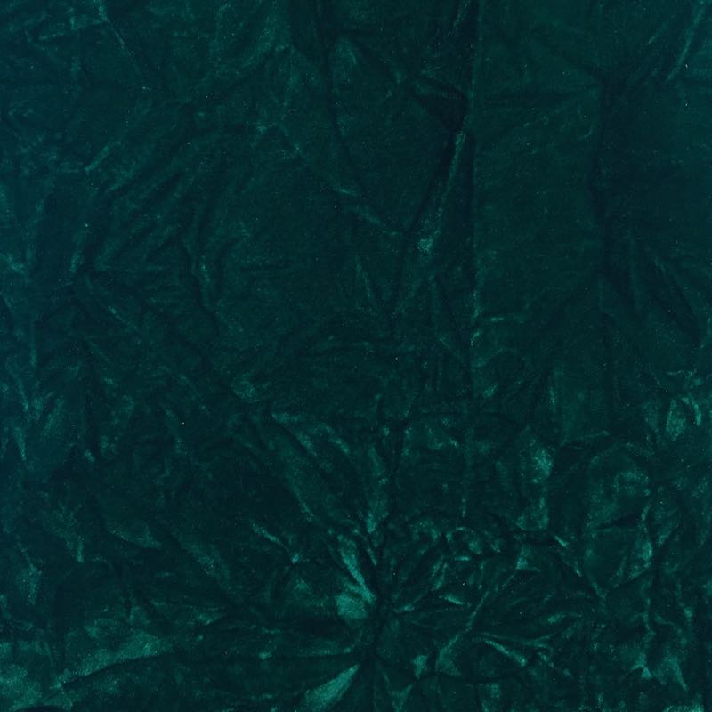 Emerald Flocking Crushed Velvet Upholstery Fabric