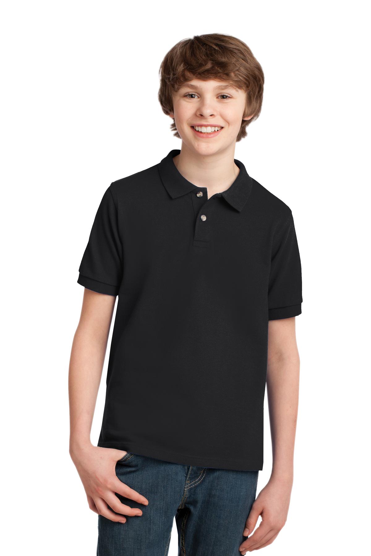 Port Authority® Youth Heavyweight Cotton Pique Polo