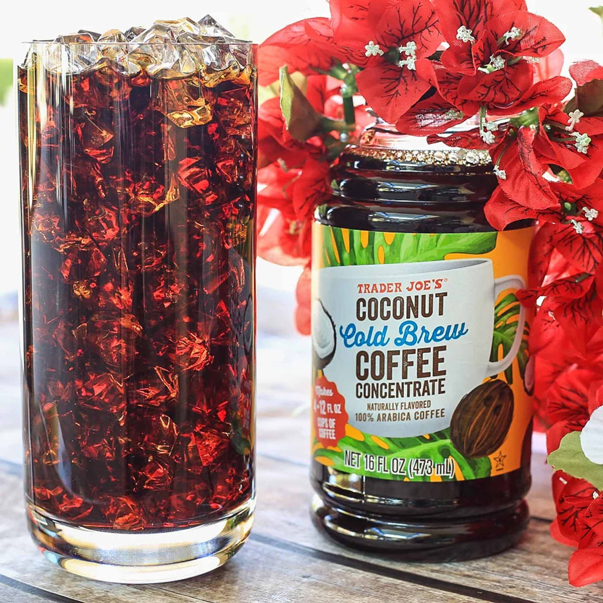 Trader Joe's Coconut Cold Brew Coffee Concentrate | 16 Fl oz