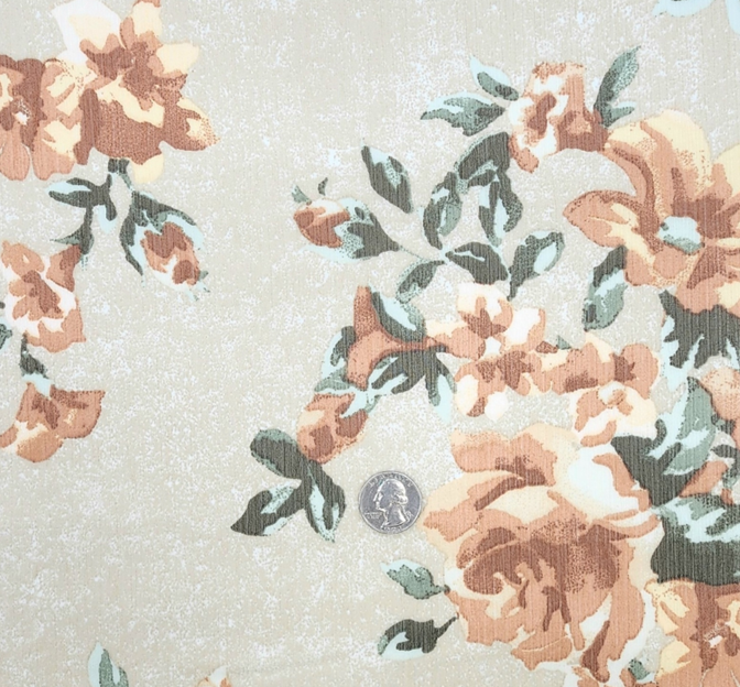 Yoryu Chiffon 1D1732 Neutral Polyester Fabric - Neutral, Sheer, 57/58" Width (1 Yard)