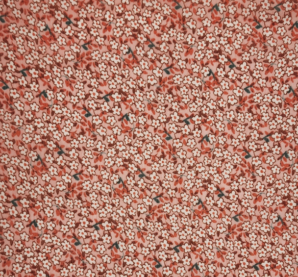 Yoryu Chiffon Coral Haze 1 Yard Lightweight Crinkled Polyester Fabric