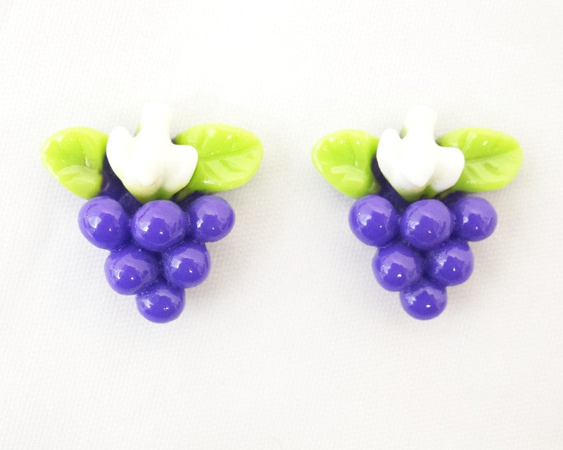 3/4" Purple Mini Plastic Grape Cluster - Pack of 100 Pieces