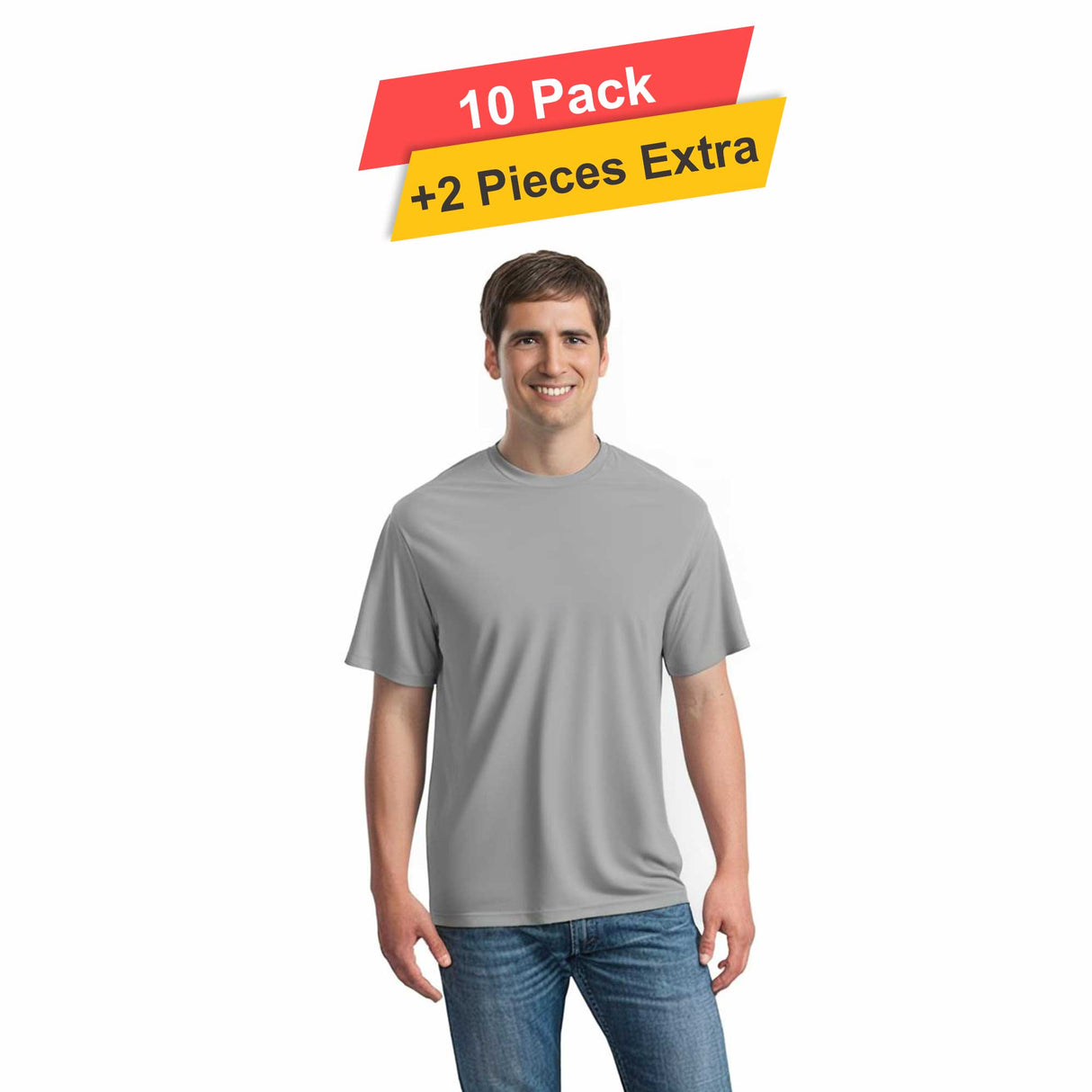 S/S Crew Neck - 10 pack - 100% polyester