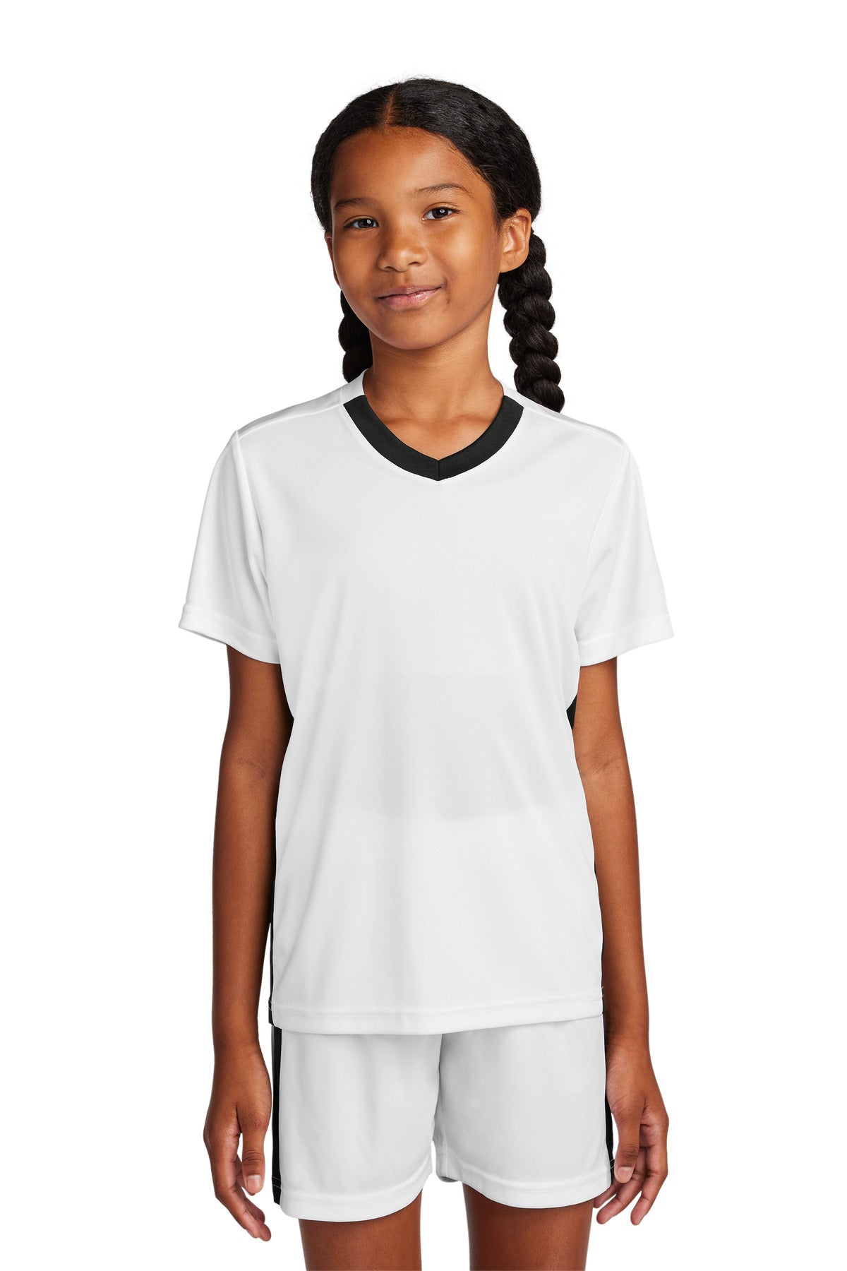 Sport-Tek® Youth Competitor United V Neck Short Sleeve Tee