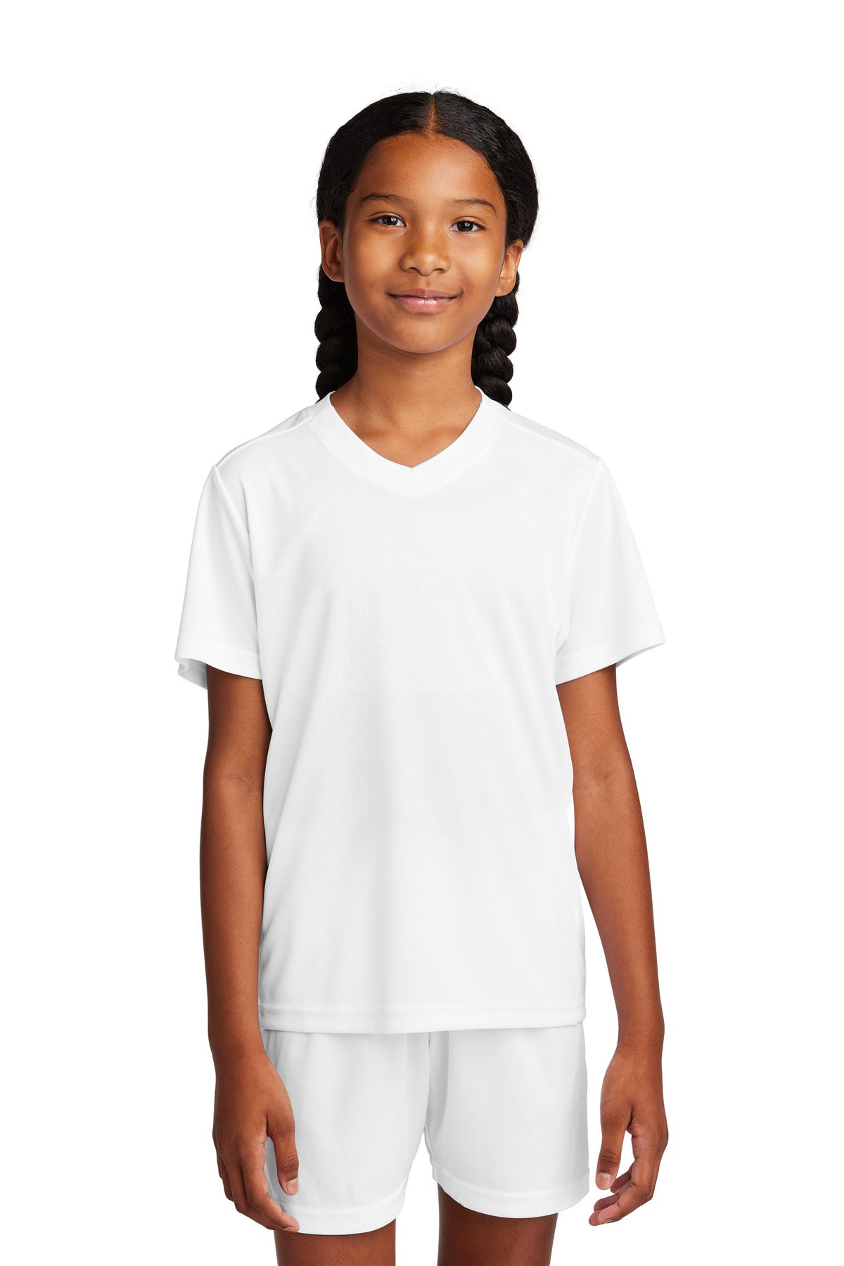 Sport-Tek® Youth Competitor United V Neck Short Sleeve Tee