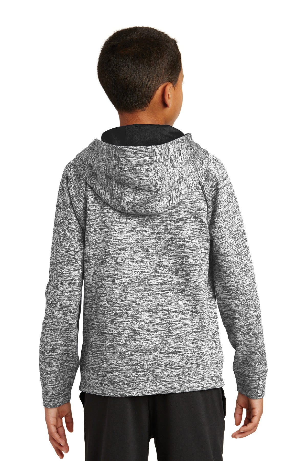 Youth PosiCharge Electric Heather Fleece Hooded Pullover