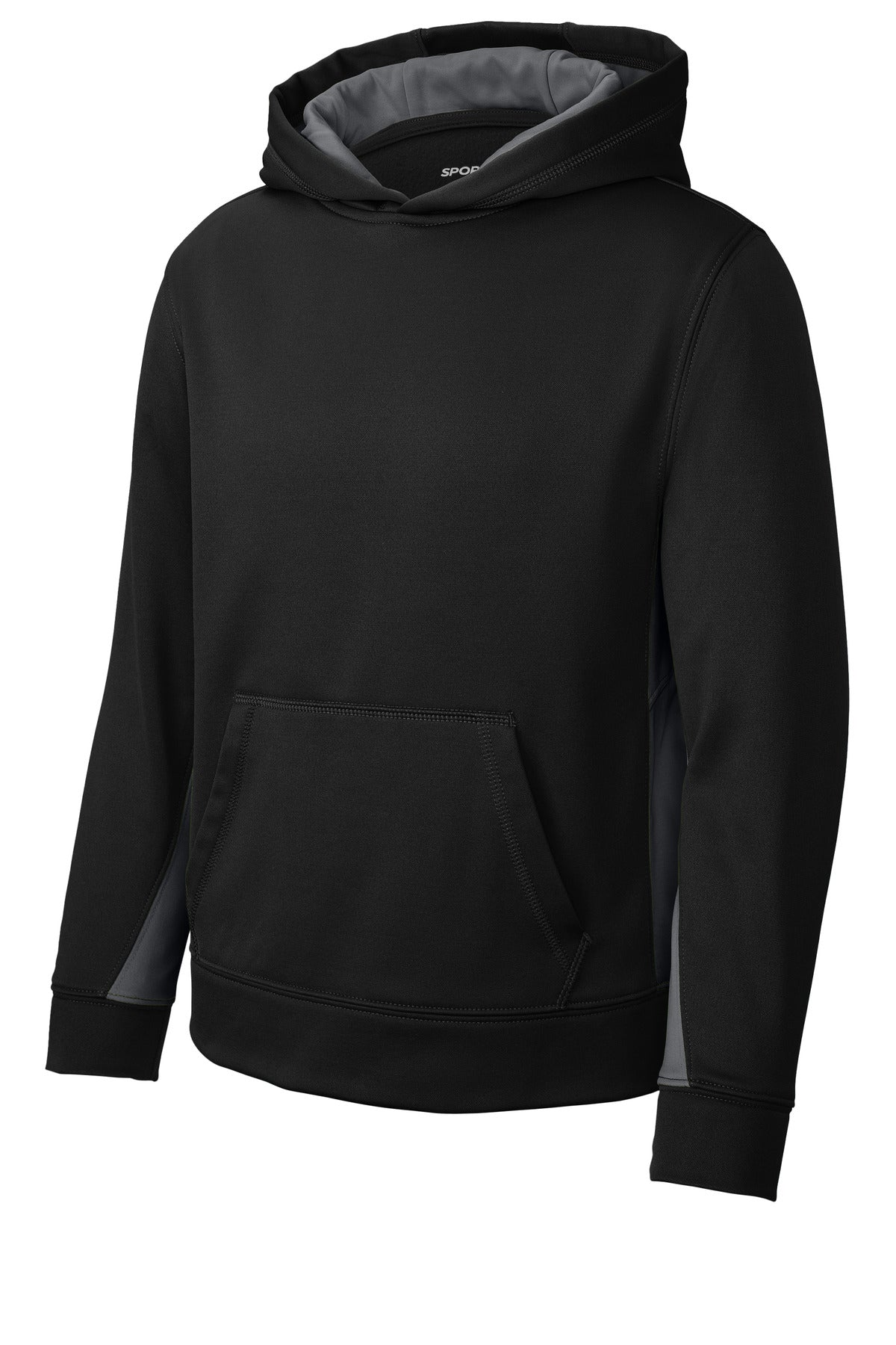 Youth Sport-Wick Fleece Colorblock Hooded Pullover