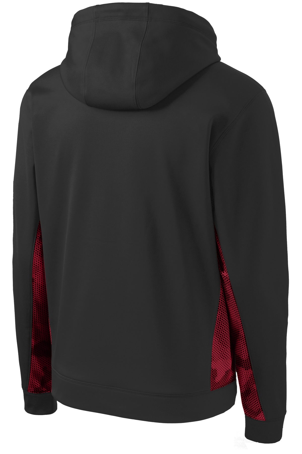 Youth Sport-Wick CamoHex Fleece Colorblock Hooded Pullover