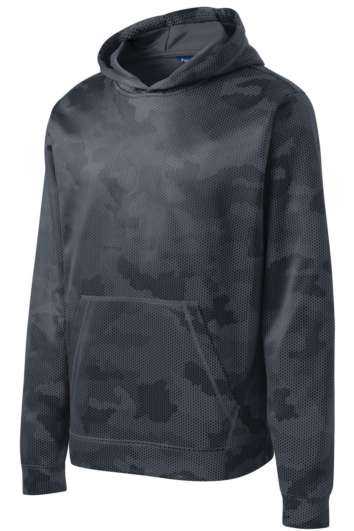 Youth Sport-Wick CamoHex Fleece Hooded Pullover