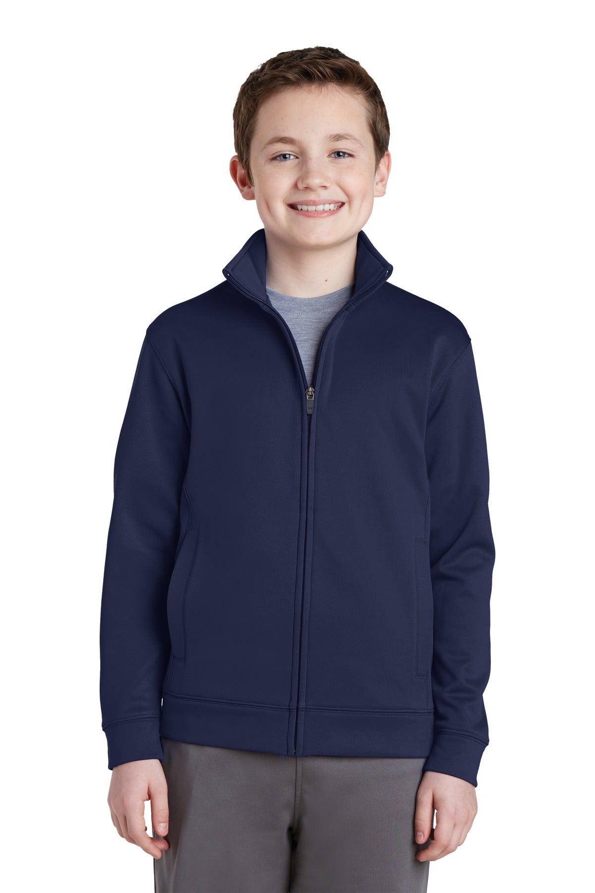 Youth Sport-Wick Fleece Full-Zip Jacket