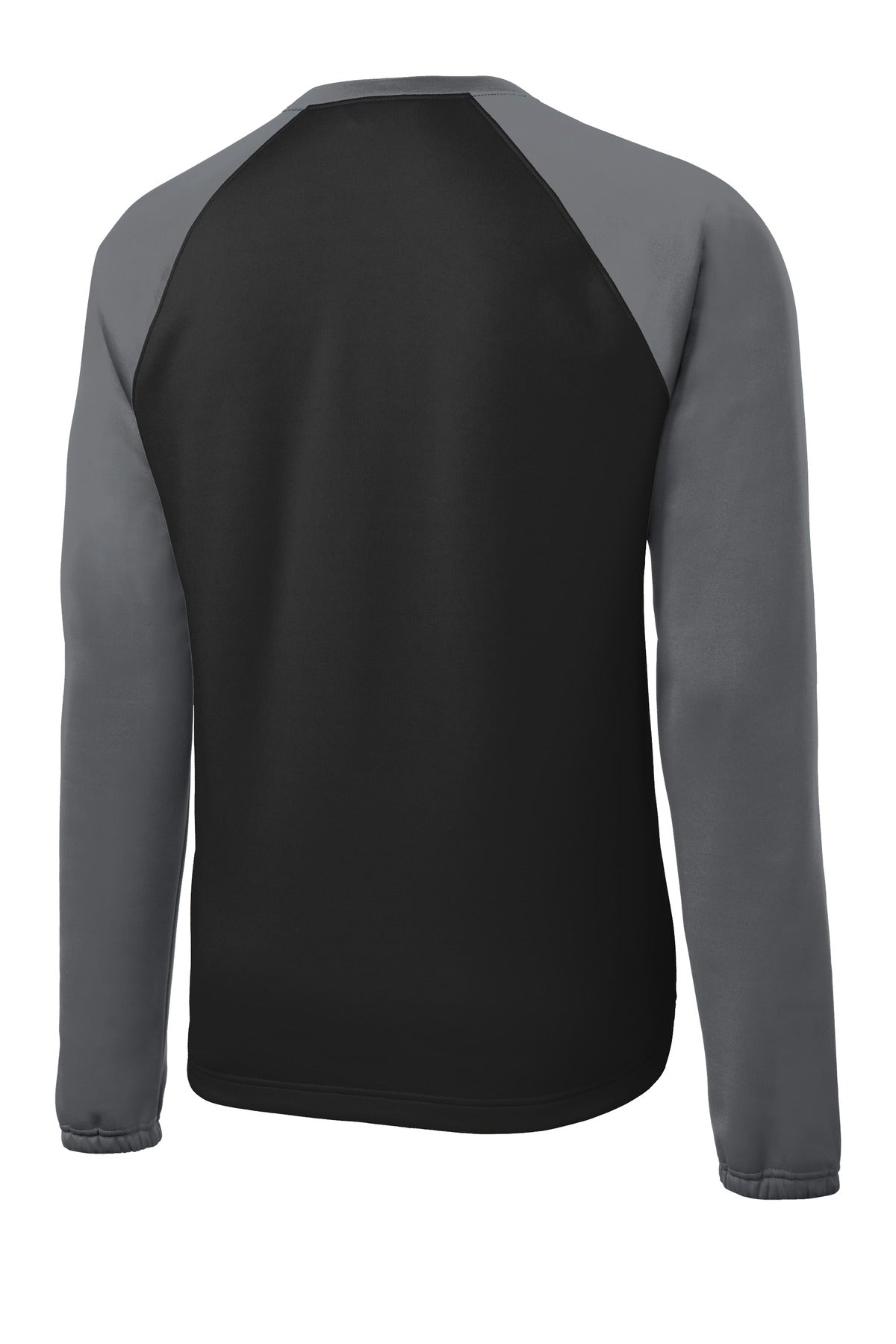 Sport-Tek® Youth Sport-Wick Raglan Colorblock Fleece Crewneck