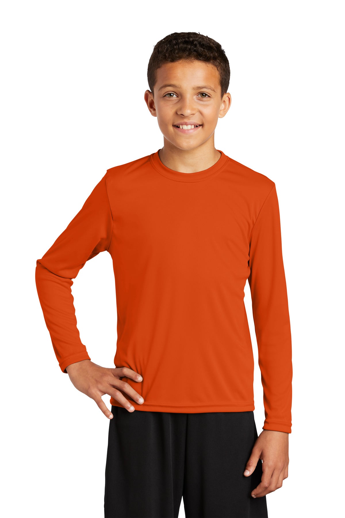 Sport-Tek® Youth Crewneck Long Sleeve PosiCharge Competitor Tee