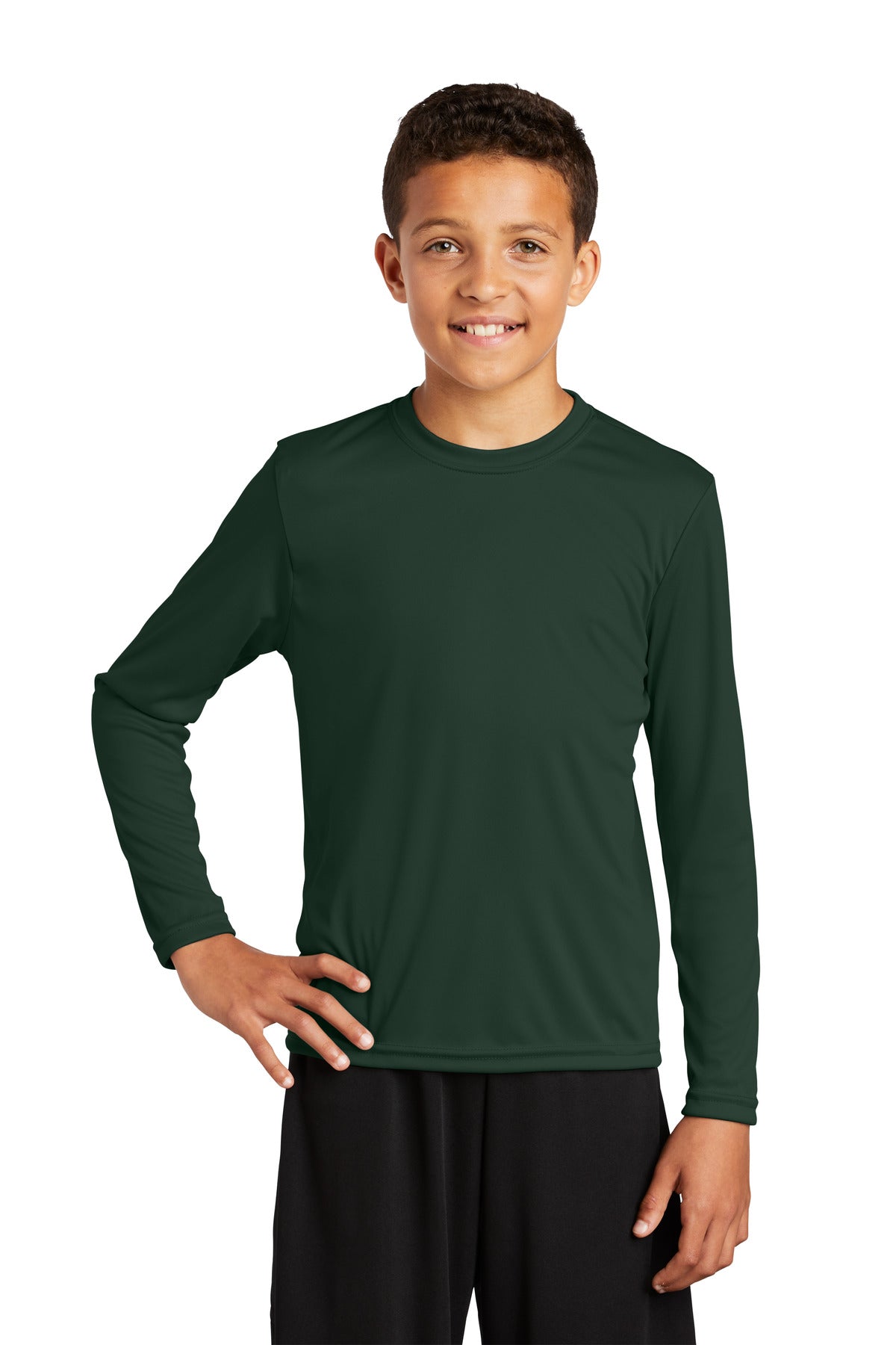 Sport-Tek® Youth Crewneck Long Sleeve PosiCharge Competitor Tee