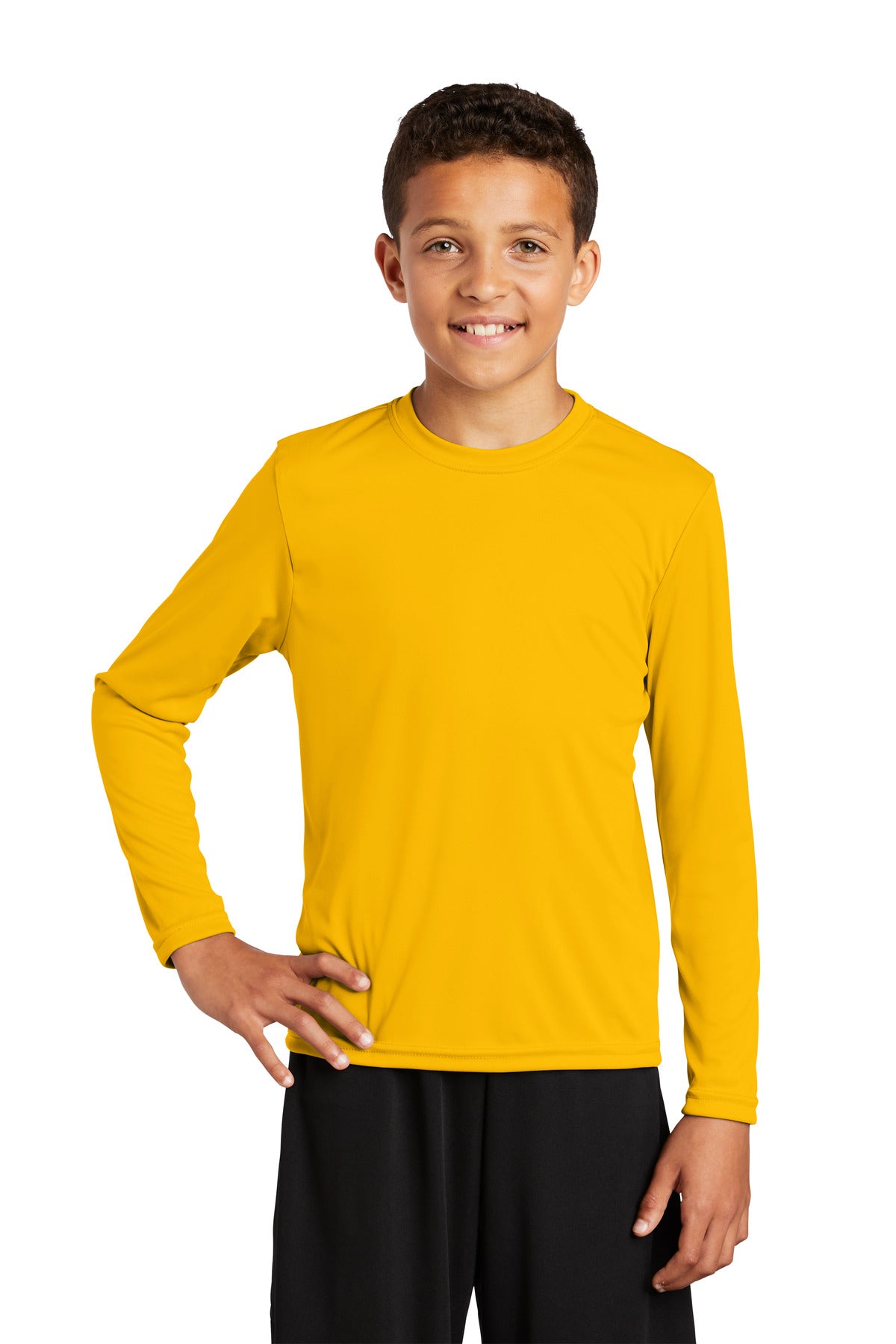 Sport-Tek® Youth Crewneck Long Sleeve PosiCharge Competitor Tee