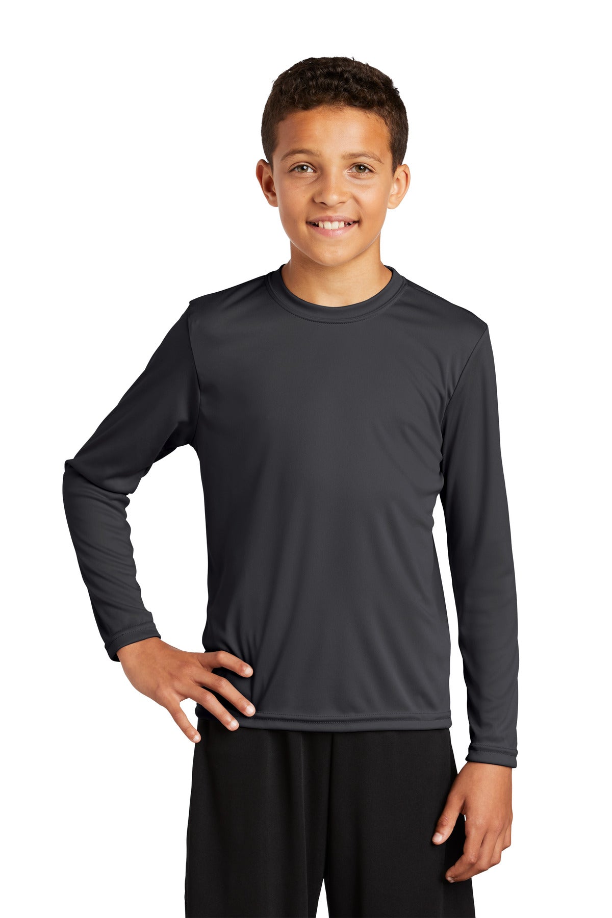 Sport-Tek® Youth Crewneck Long Sleeve PosiCharge Competitor Tee
