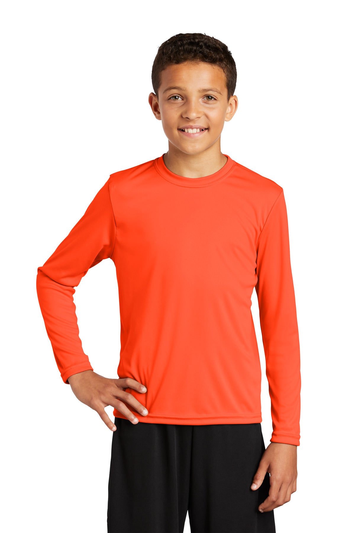 Sport-Tek® Youth CrewneckLong Sleeve PosiCharge Competitor Tee