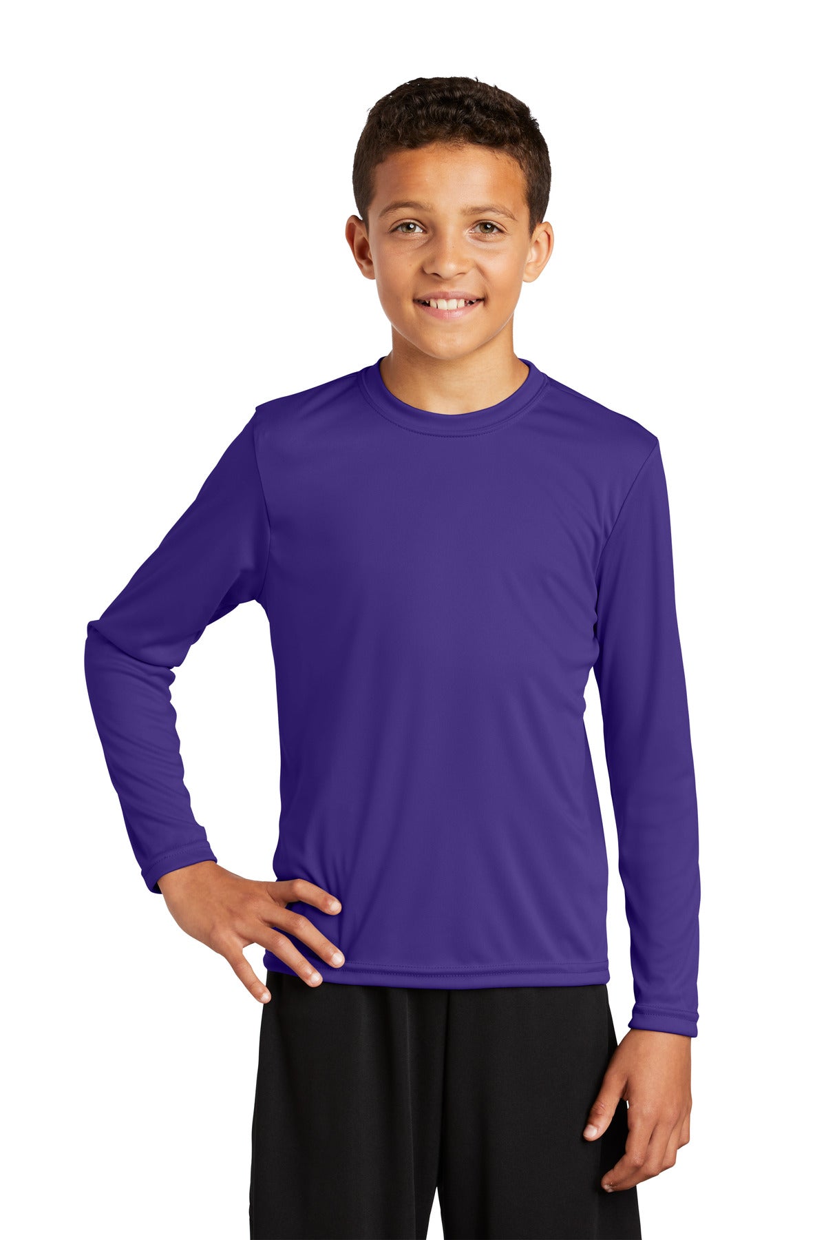 Sport-Tek® Youth Crewneck Long Sleeve PosiCharge Competitor Tee