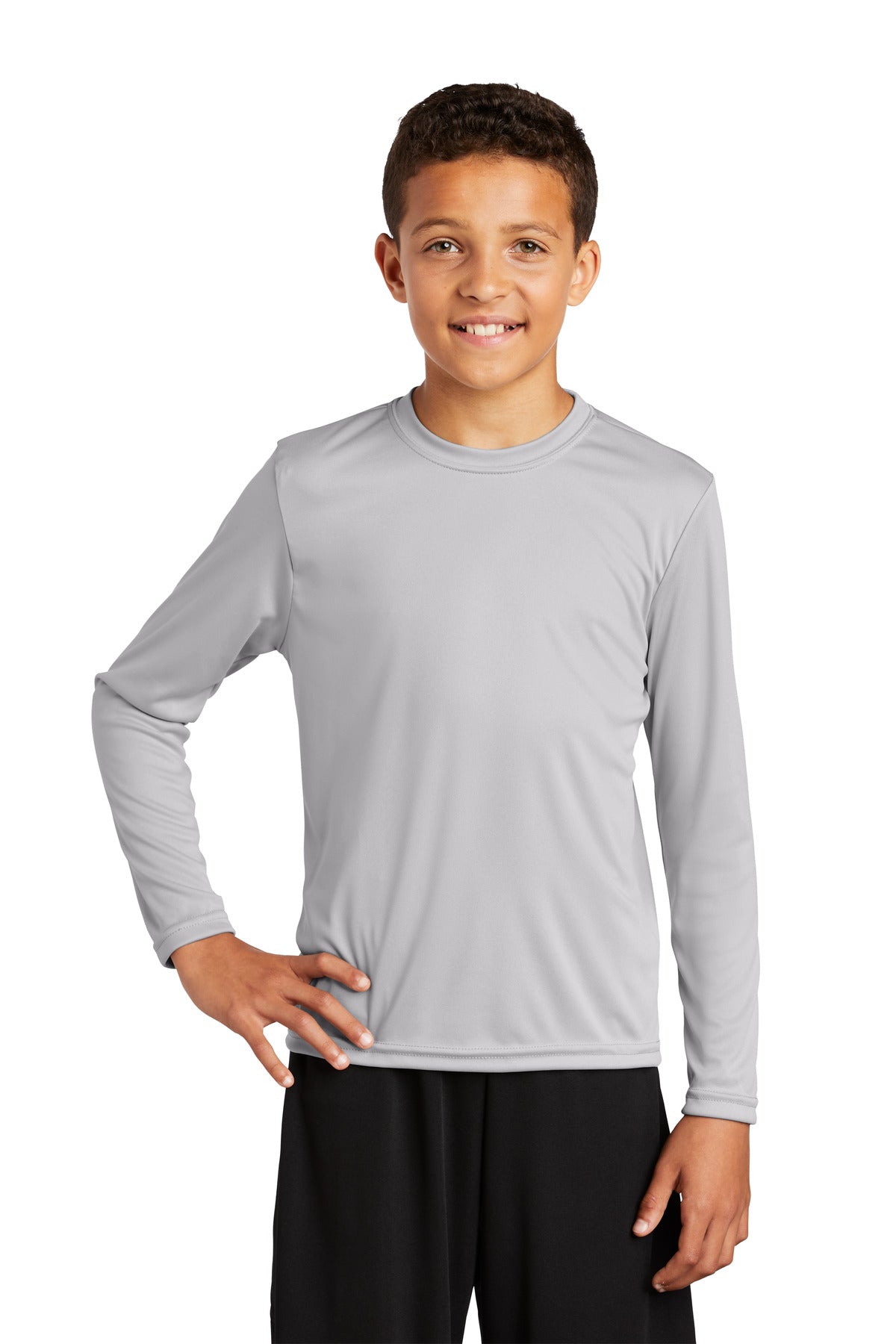 Sport-Tek® Youth Crewneck Long Sleeve PosiCharge Competitor Tee
