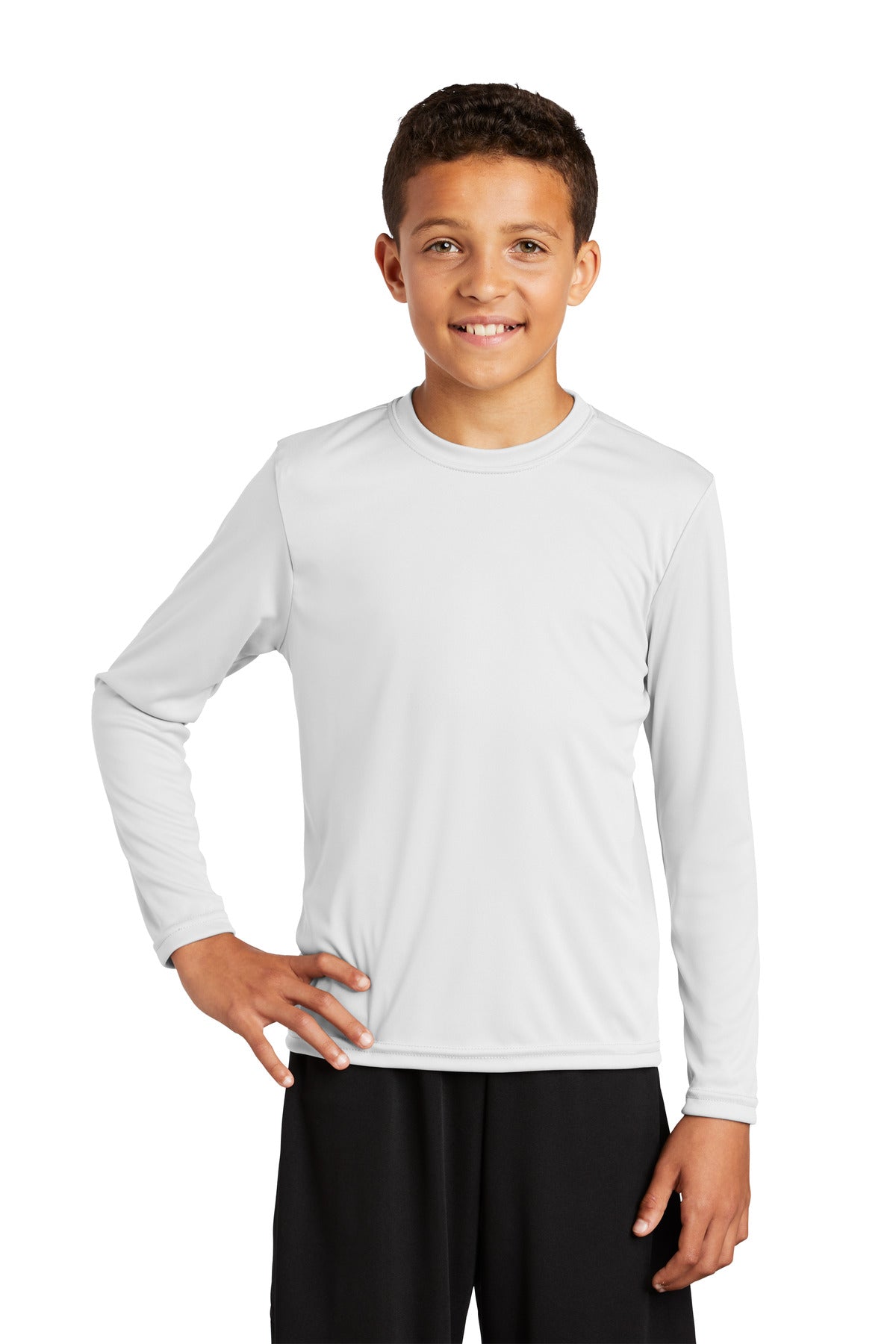 Sport-Tek® Youth Crewneck Long Sleeve PosiCharge Competitor Tee