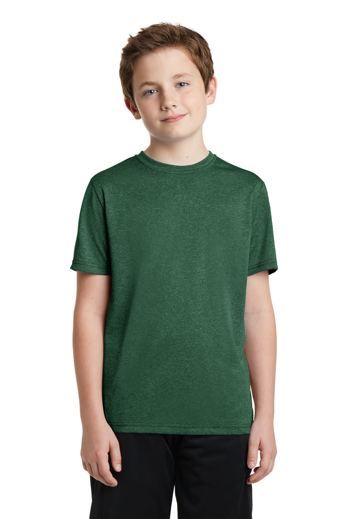 Sport-Tek® Youth Heather Contender Crewneck Short Sleeve Tee