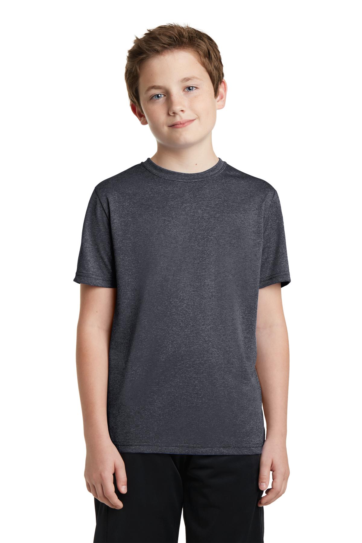 Sport-Tek® Youth Heather Contender Crewneck Short Sleeve Tee