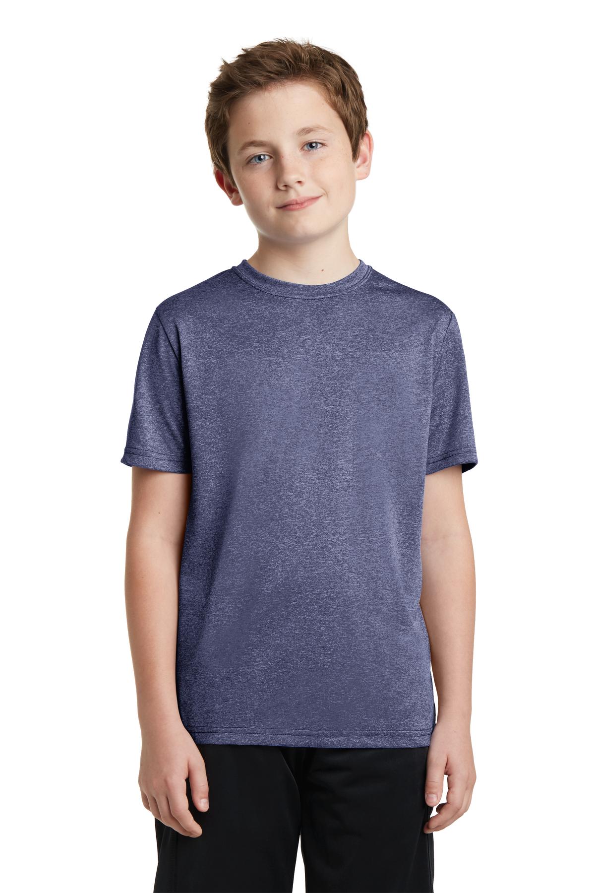 Sport-Tek® Youth Heather Contender Crewneck Short Sleeve Tee