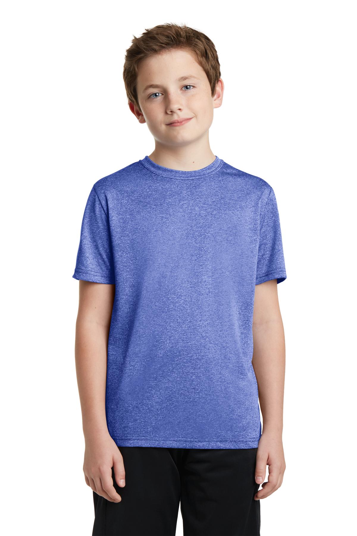 Sport-Tek® Youth Heather Contender Crewneck Short Sleeve Tee